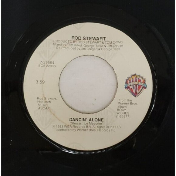 Record 45 RPM Vinyl Rod Stewart- What Am I Gonna Do/ Dancin' Alone - Picture 6 of 6